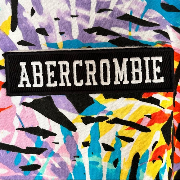 Abercrombie Kids Pull Over Hoodie Multi Color Removable Logo Size 15/16 - Picture 7 of 13